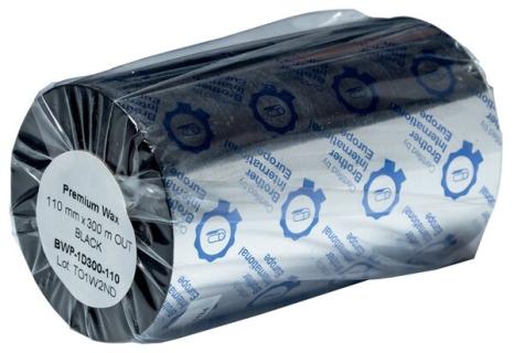 Premium Wachs, schwarz,L:300 m,110 mm TD-4T-Transferbänder