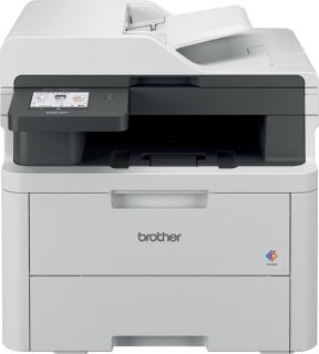 brother DCP-L3555CDW 3 in 1 Farblaser-Multifunktionsdrucker grau
