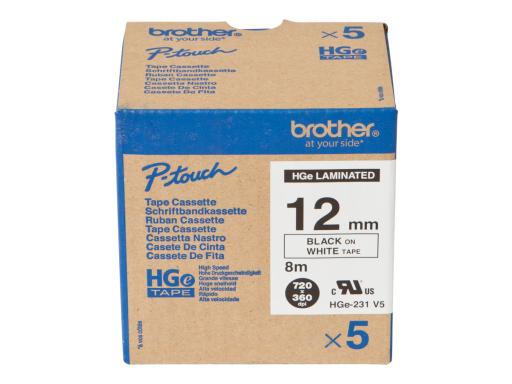BROTHER HG-Multipack HGE231V5 / 5x Packung / wei