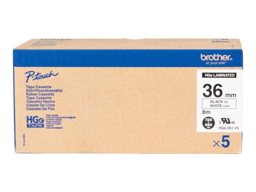 BROTHER HG-Multipack HGE261V5 / 5x Packung / weiß