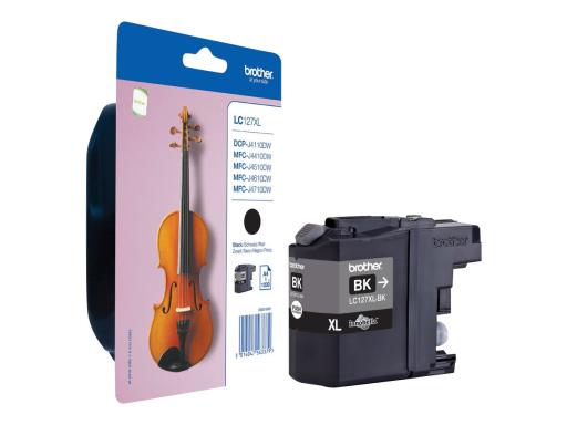 BROTHER LC127XLBK Sehr hohe Ergiebigkeit Schwarz Tintenpatrone