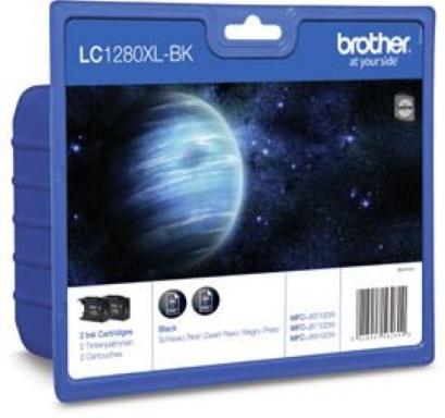 BROTHER LC1280XL Twin Pack 2er Pack Schwarz Tintenpatrone