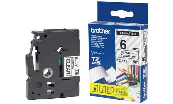 BROTHER ST141 Schablonenbandkassetten 3mx18mm nicht laminiert für P-touch 9200P