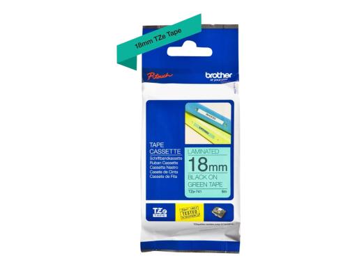 Image BROTHER_Schriftbandcass_18_mm_grnschwarz_img4_3687827.jpg Image