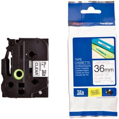 BROTHER Schriftbandkassette TZE161 farblos/schwarz