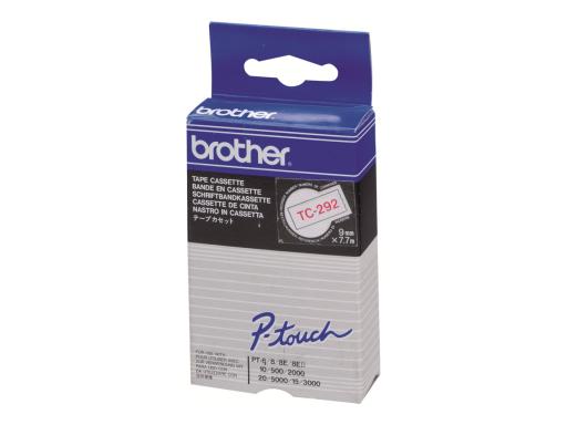 BROTHER TC292 P-TOUCH 9mm  W-R