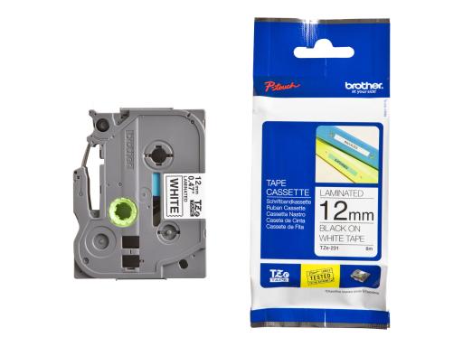 Image BROTHER_TZE231M5_Ruban_12mm_NoirBl_lami_img7_4326664.jpg Image