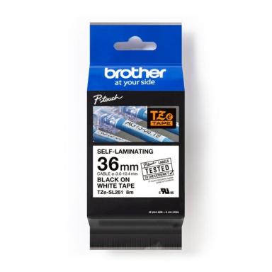 Image BROTHER_TZeSL261_tape_Black_on_White_36mm_img6_3711963.jpg Image
