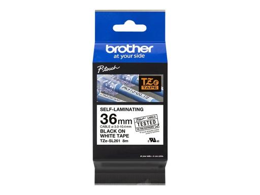 Image BROTHER_TZeSL261_tape_Black_on_White_36mm_img9_3711963.jpg Image