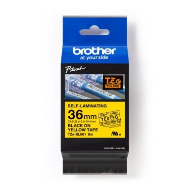BROTHER TZeSL661 tape Black on Yellow 36mm