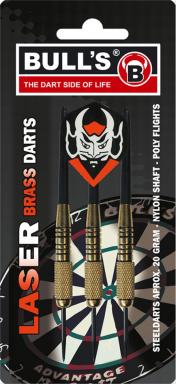 BULL'S 3 Steeldart Laser Brass Darts 20, Nr: 10999