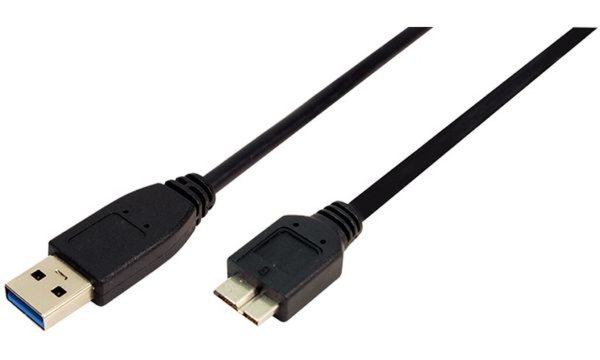  B Micro, Stecker / Stecker  , 0,60 m, schwarz