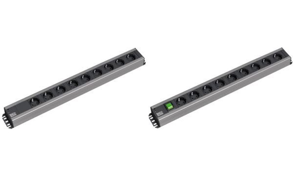 Bachmann Handwerkerleiste 9-fach 90°, mit Schalter