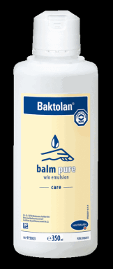 Baktolan balm pure | 350 ml parfümfreie W/O-Emulsion für trockene und empfindliche Haut