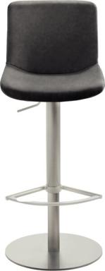 Bar-/Tresenhocker 1387, Gestell Edel- stahl gebürstet,gepolsterte Sitzschale