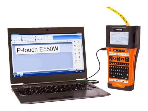Beschriftungsgerät P-Touch E550WNIVP für Netzwerk-Infrastruktur und Kabel