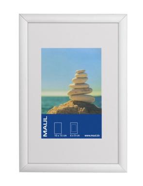 Bilderrahmen Aluminium 10x15cm, glasklar, Rahmen silbereloxiert