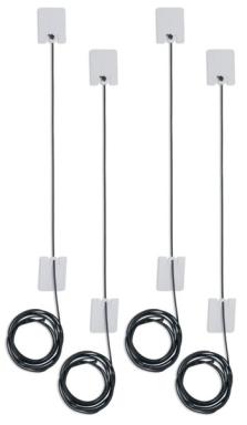 Board Lanes grau, 160cm, 4er Pack zur Einteilung von Boards