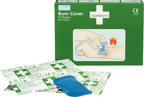 Brandwund-Pflaster mit Hydrogel, 10 Stück pro Schachtel, á 74 x 45 mm,