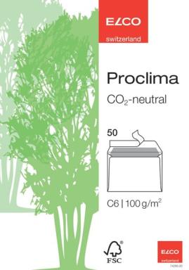 Briefumschläge Proclima Box, C6, HK weiß recycling, ohne Fenster, 100g