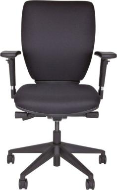 Bürodrehstuhl Optime, schwarz, gepolsterte, höhenverstellbare