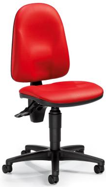 Bürodrehstuhl SOFTEX MAGIC II ohne Armlehnen, Rot