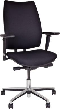Bürodrehstuhl Upscale, schwarz, gepolsterte Rückenlehne, 1,7 cm