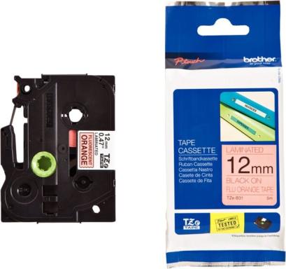 Brother Schriftbandkassette TZEB31 orange/schwarz