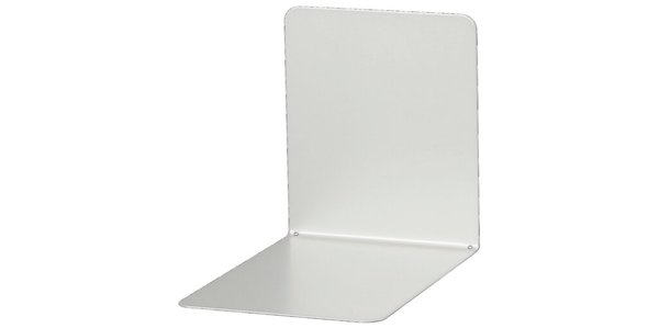 Buchstütze Metall grau breit 14x14x13cm, 1 Paar