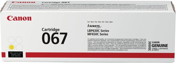 Toner Cartridge 067 gelb für LBP631Cw, LBP633CdW, MF651Cw,