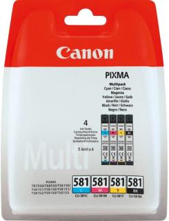 Multipack CLI581 CMYK für PIXMA TR7550, TR8550, TS6150,