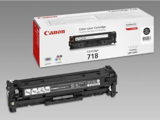CANON 718 Black Schwarz Tonerpatrone