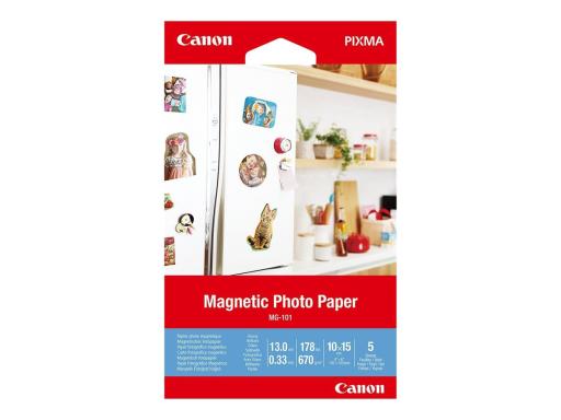 CANON Paper/MG-101 Magnetic Photo 4x6 5sh