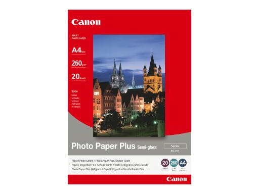 CANON Plus Semi-gloss SG-201 Fotopapier A4 20Blatt