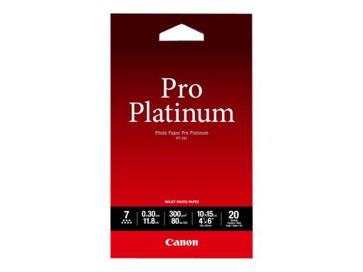 CANON Pro Platinum PT-101 Fotopapier 10x15 20Blatt