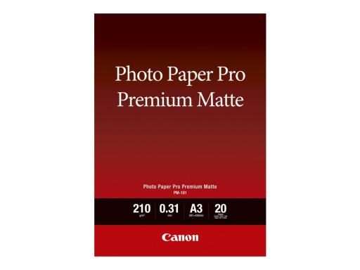 CANON Pro Premium Matte PM-101 Fotopapier A3 20 Blatt
