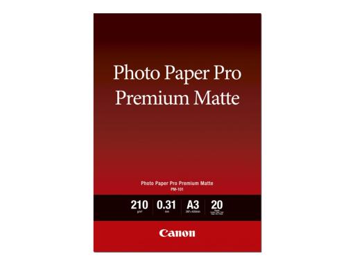 CANON Pro Premium Matte PM-101 Fotopapier A3+ 20 Blatt