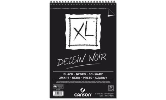 CANSON Skizzen- und Studienblock XL Black, DIN A5, schwarz (5297884)