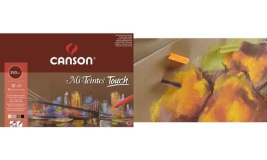 CANSON Zeichenpapier-Block Mi-Tein tes Touch, 297 x 420 mm (5297721)