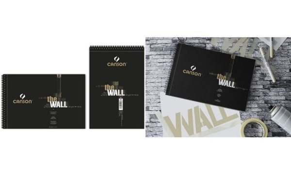 CANSON Zeichenpapier-Spiralblock T he WALL, A4, 200 g/qm (5297877)