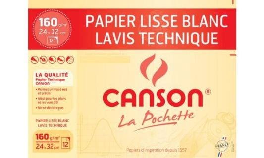 CANSON technisches Zeichenpapier, 2 40 x 320 mm, 200 g/qm (5297365)