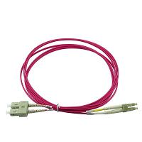 CBO BlueOptics LWL Patchkabel LC / SC MM OM4 magenta 0,5m
