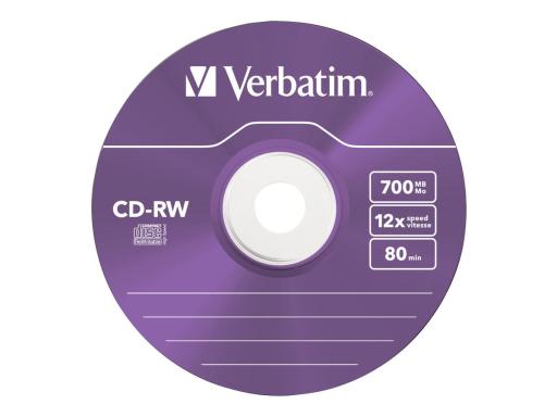 CD-RW 700MB 5er Slimcase 8-10x color