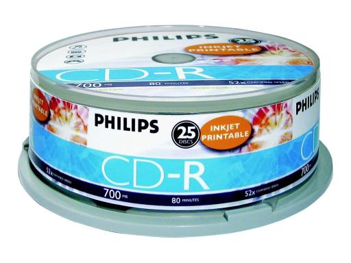 Image CD-R_Philips_700MB_25pcs_spindel_inkjet_printable_img1_3692893.jpg Image