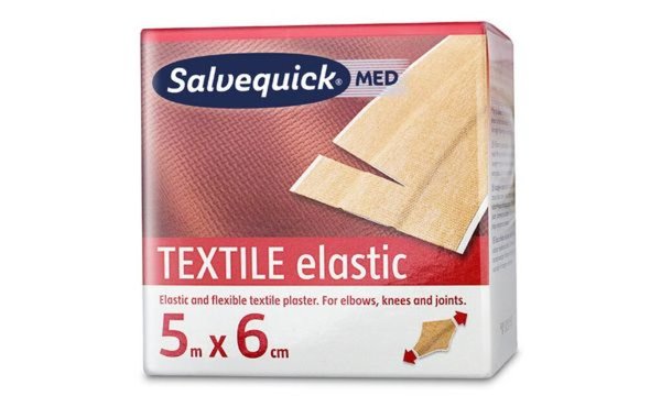 CEDERROTH Salvequick Textilpflaster , elastisch, 60 mm x 5 m (8910056)