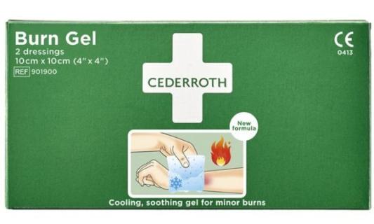 CEDERROTH Verbrennungs-Gelkompresse , 100 x 100 mm (8910034)