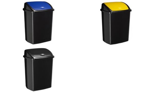 CEP Abfallbehälter ROSSIGNOL, mit E inwurfklappe, 50 Liter (52535282)
