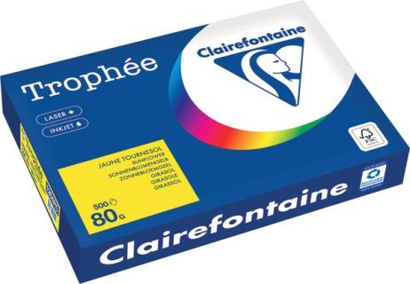 Kopierpapier,A3 80g, 500Blatt Trophee Intensiv, sonnenblumengelb