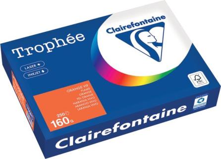 Kopierpapier,A4 160g, 250Blatt Trophee Intensiv, orange