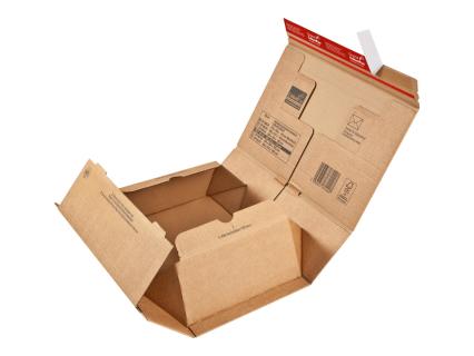 COLOMPAC Paket-Versandkarton "POST", Größe: L, braun Innenmaße: (B)330 x (T)290